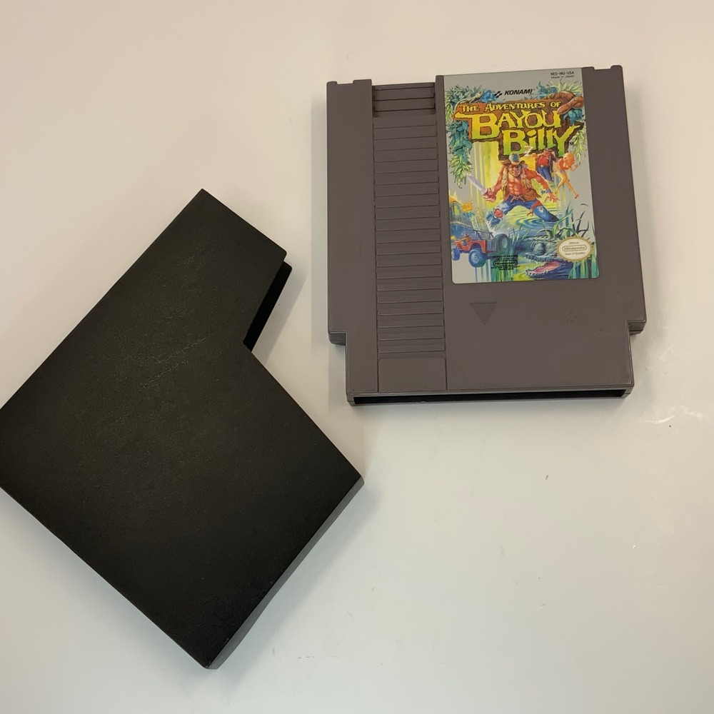 The Adventures of Bayou Billy Nintendo NES Konami Video Game Cartridge Sleeve